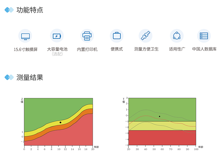 便携骨密度仪功能特点